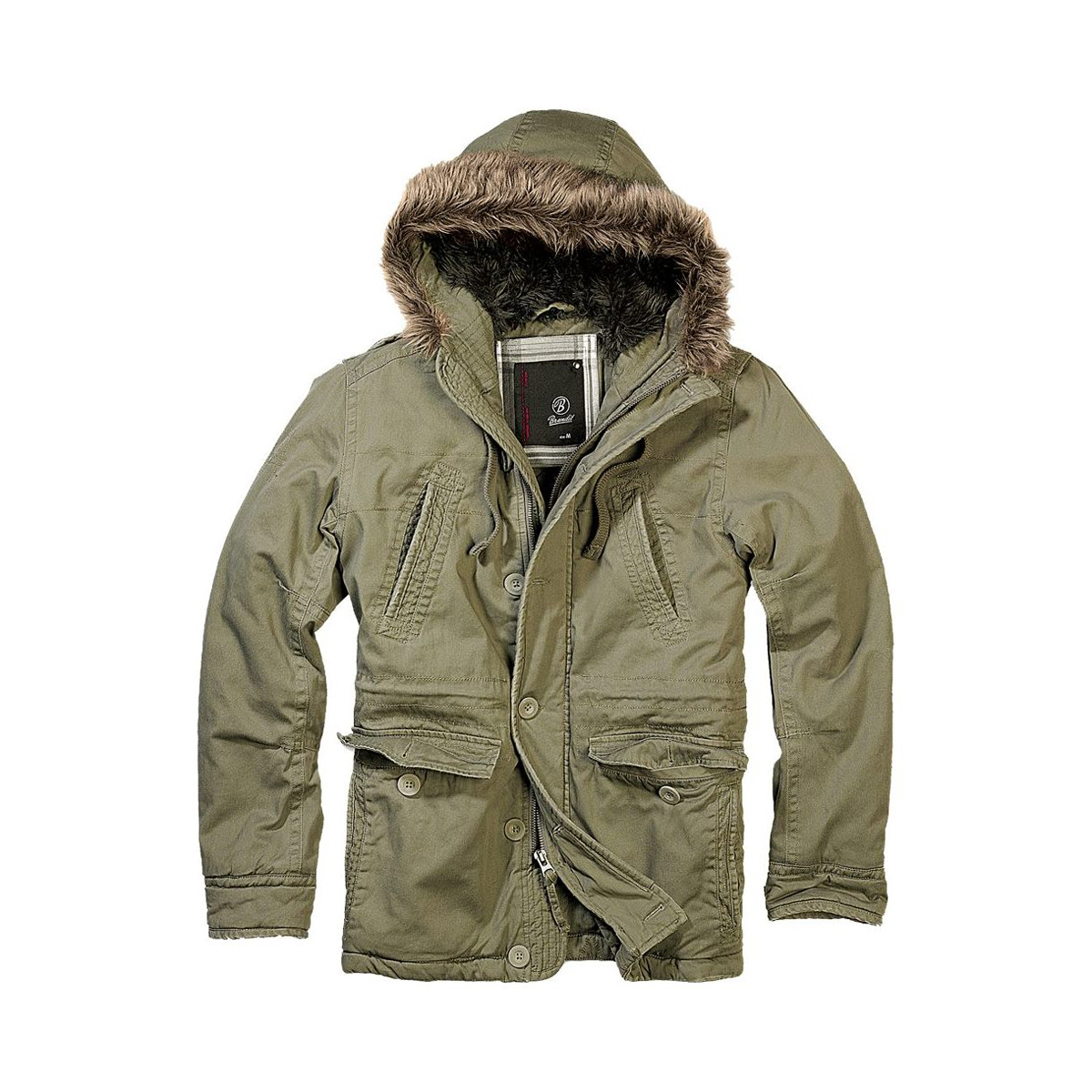 Куртка аляска Brandit Vintage Explorer OLIVE M Зелений (3120.1-M)