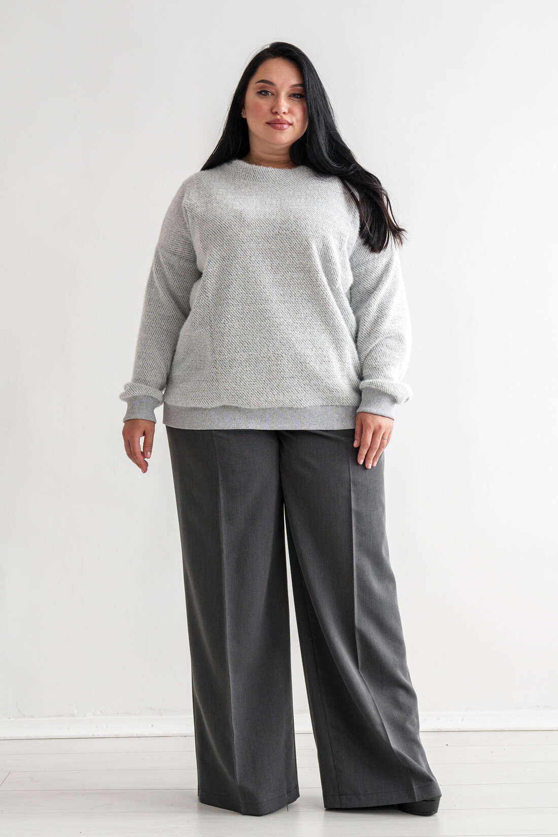 Світшот RiMari Хізер СВ 0323 48 Сірий (19538)