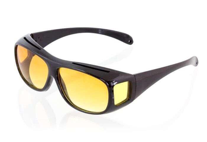 Антивідблиски для водіїв HD Vision Wrap Arounds Day & Night Lenses Чорні (R0164)
