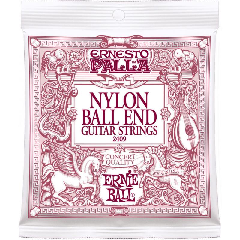 Струни для класичної гітари Ernie Ball 2409 Ernesto Palla Nylon Black &amp; Gold Classical Guitar Strings (Ball End)