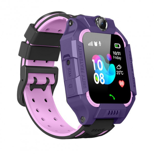 Дитячий смарт-годинник Smart Baby Watch Q19 Purple (16508-hbr)