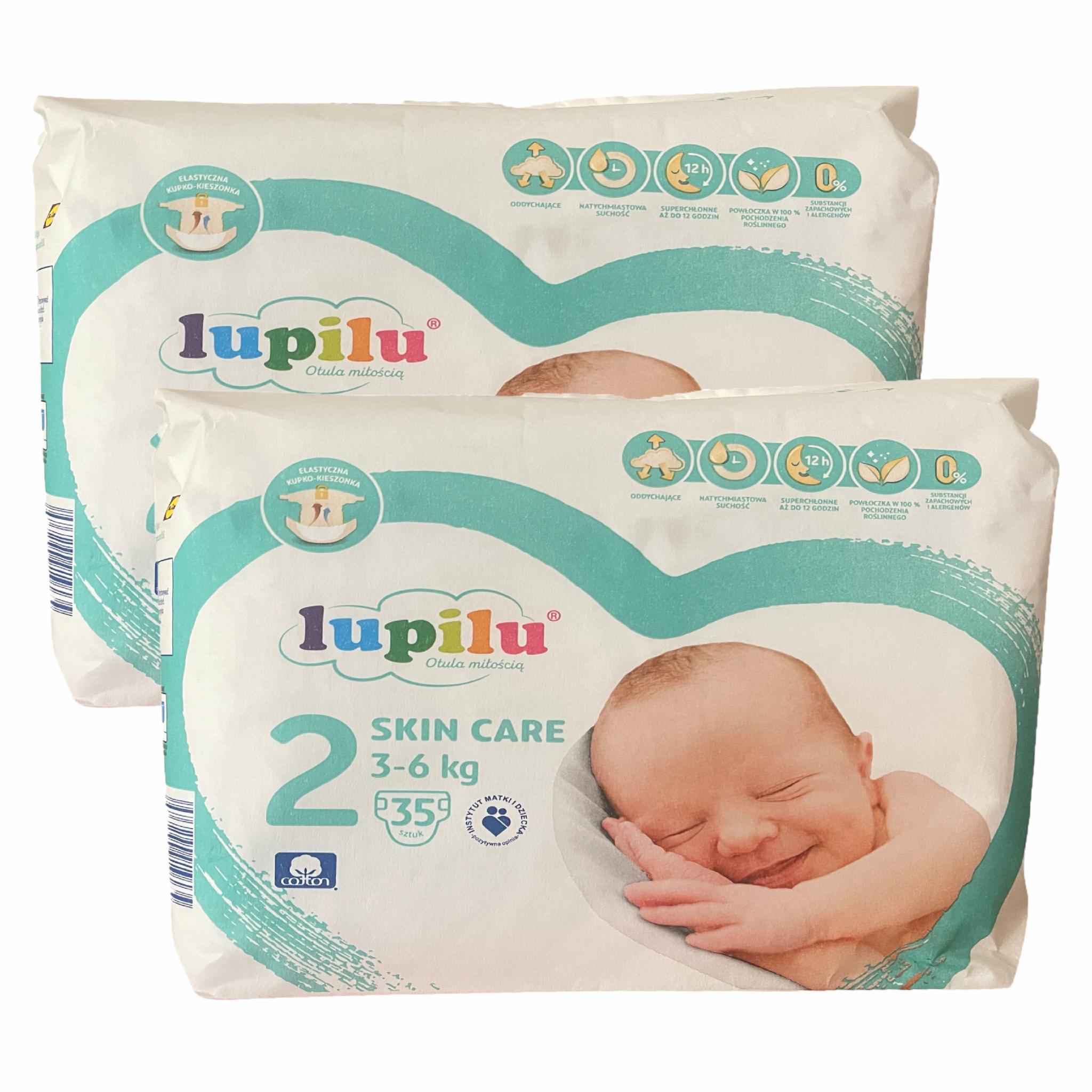Підгузки Lupilu Skin Care 2 Mini 3-6 кг 70 шт