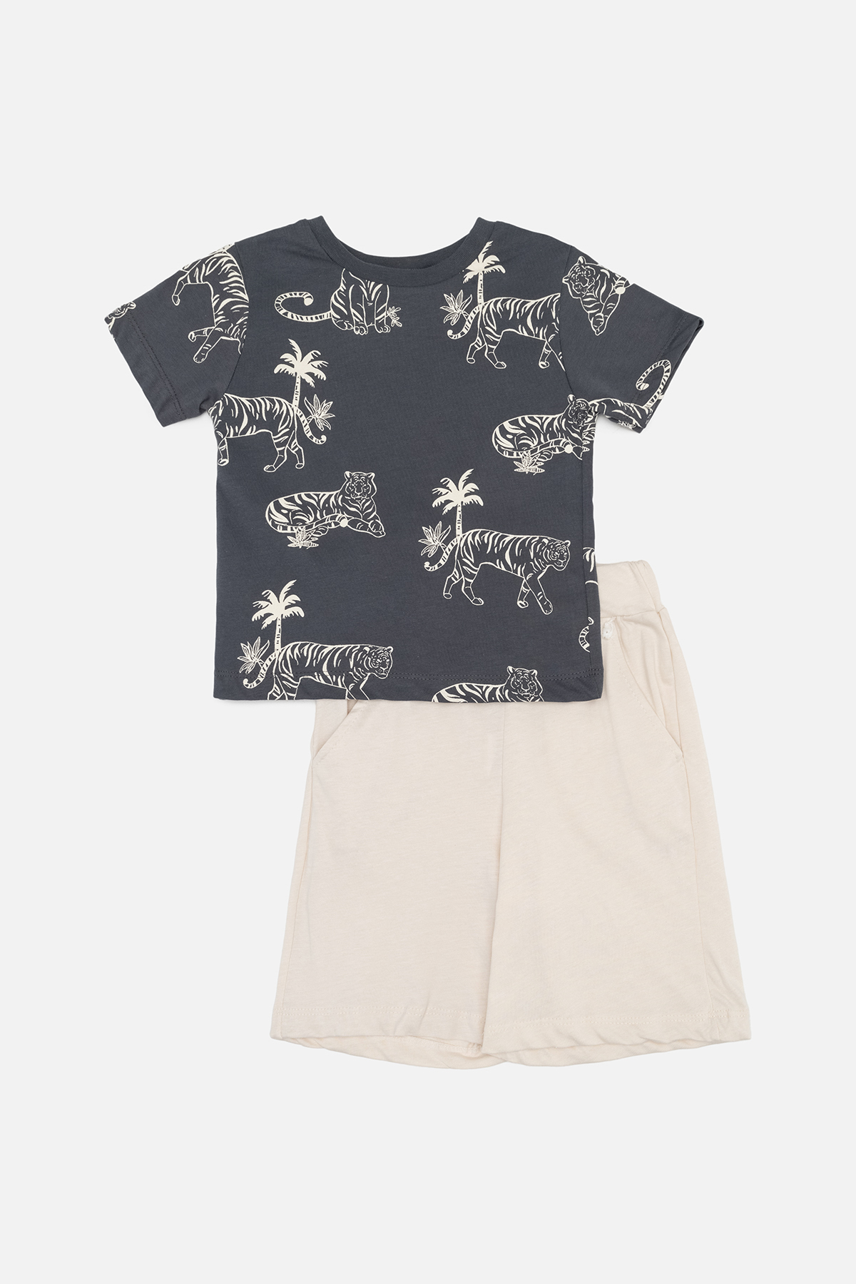 Костюм із шортами для хлопчика Piop 104 Темно-сірий ЦБ-00244203 (SKT000978205)