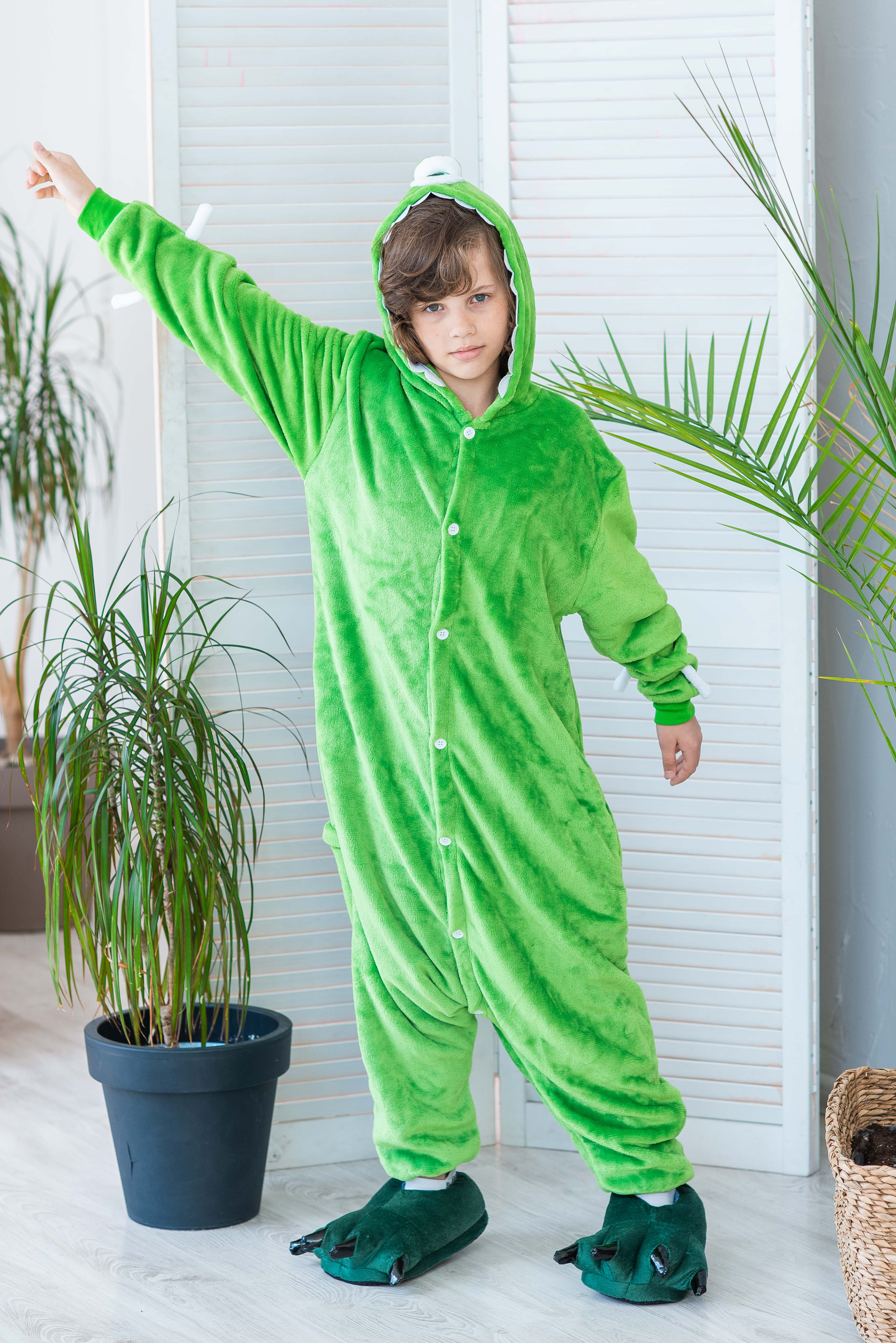 Піжама Кігурумі дитяча BearWear Майк Вазовський XL 135 - 145 см Зелений