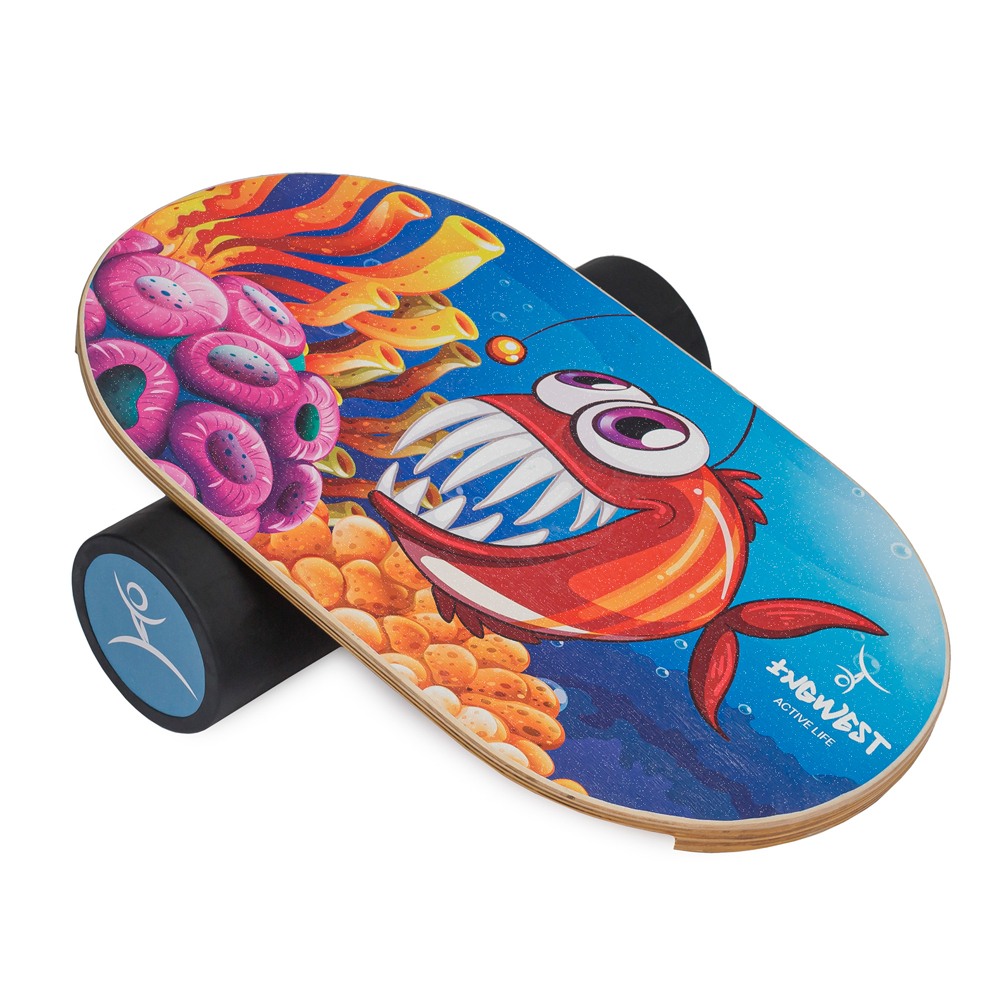 Дитячий баланс борд InGwest Crazy fish Різнокольоровий