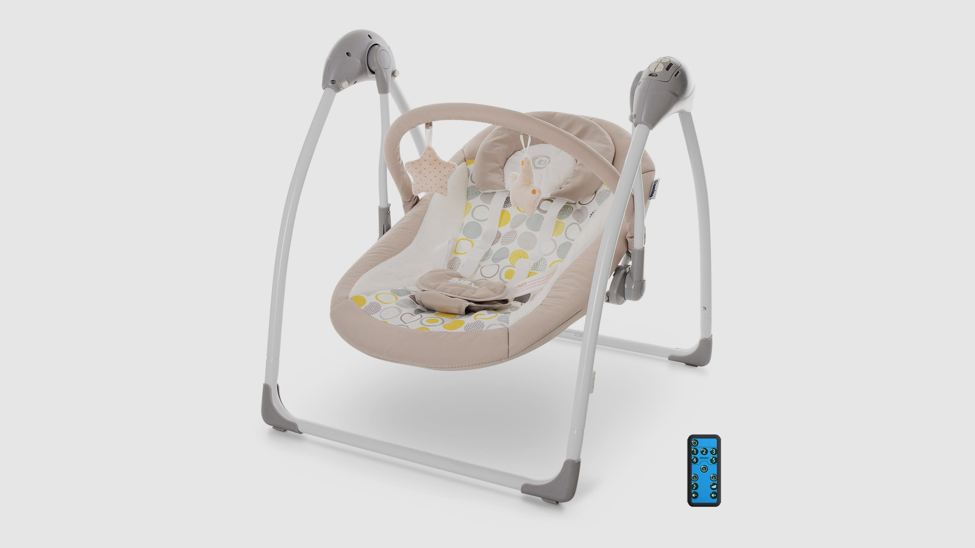 Гойдалки музичні EL CAMINO ME1047AIRYBEIGE Дуга з підвісками Бежевий (KI00960)