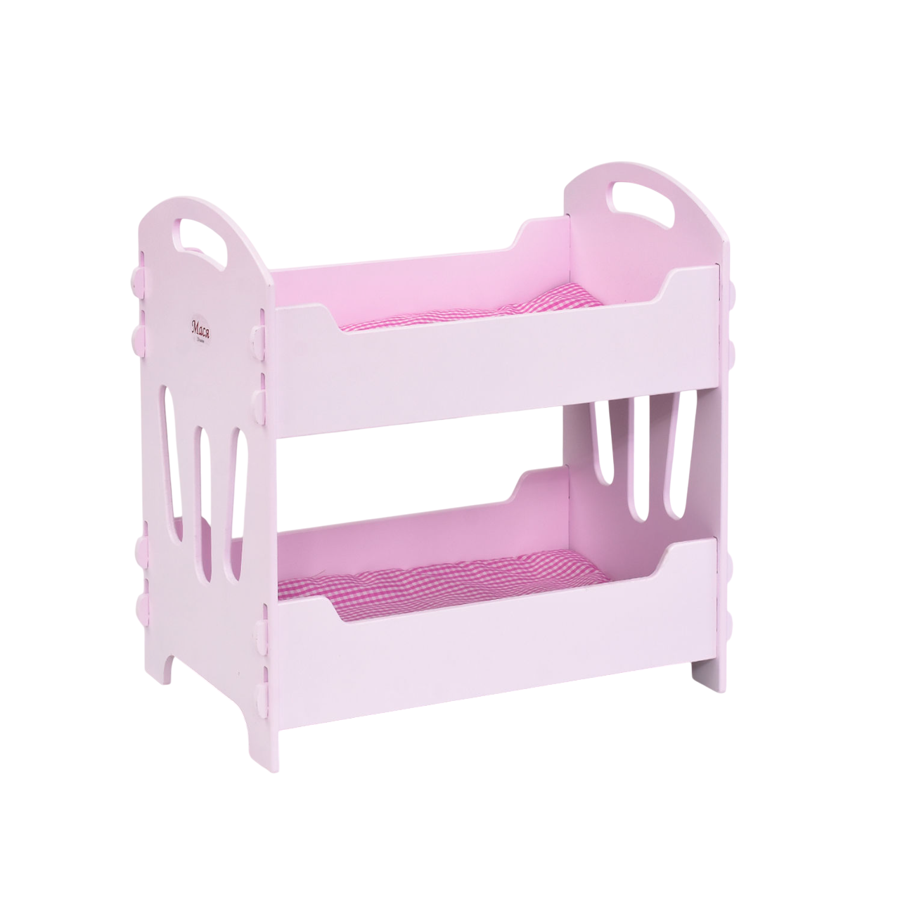 Іграшкове ліжечко для ляльок Мася 49х30х50 см Рожевий (67144)