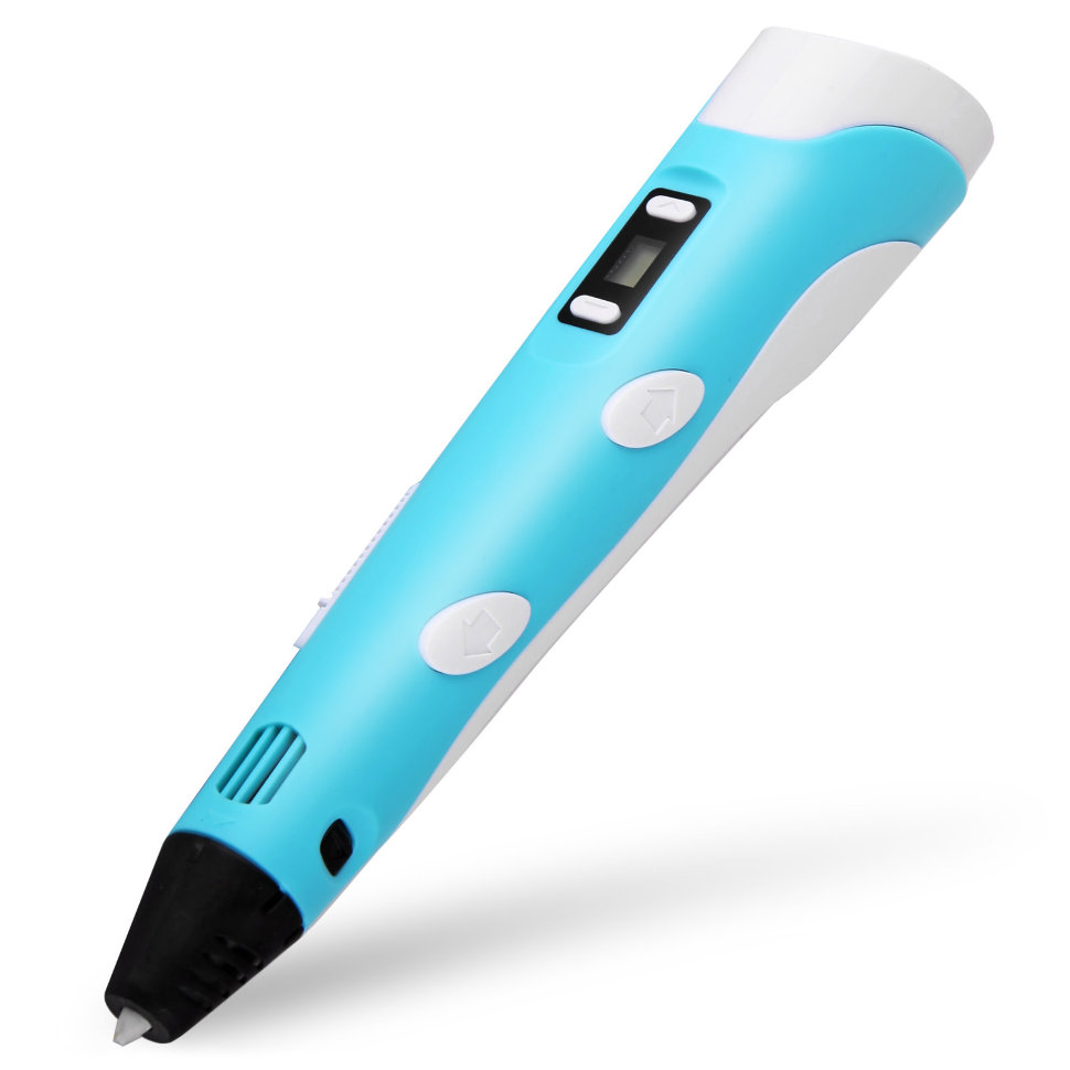 3D ручка для малювання MyRiwell Pen2 LCD Блакитна (46005)