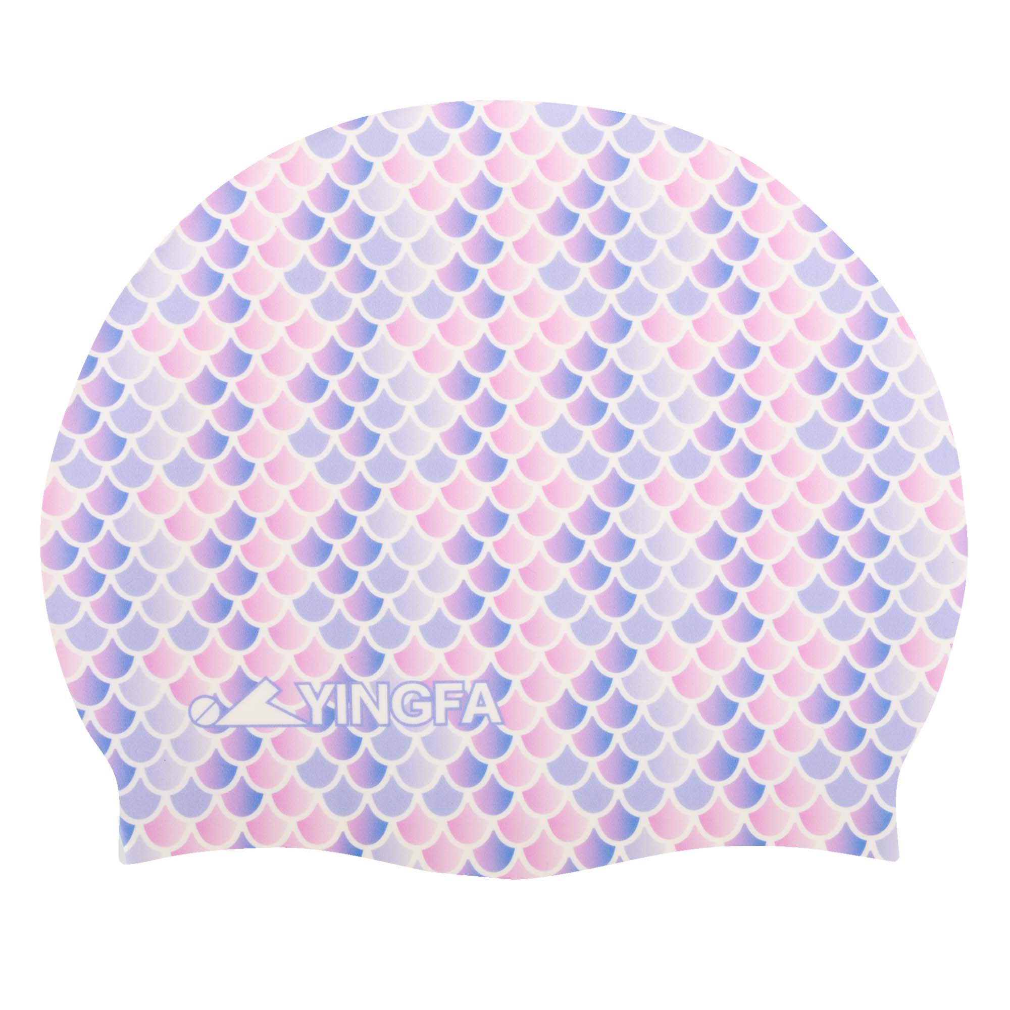 Шапочка для плавання силіконова для дорослих YINGFA C0091 Фіолетовий-рожевий