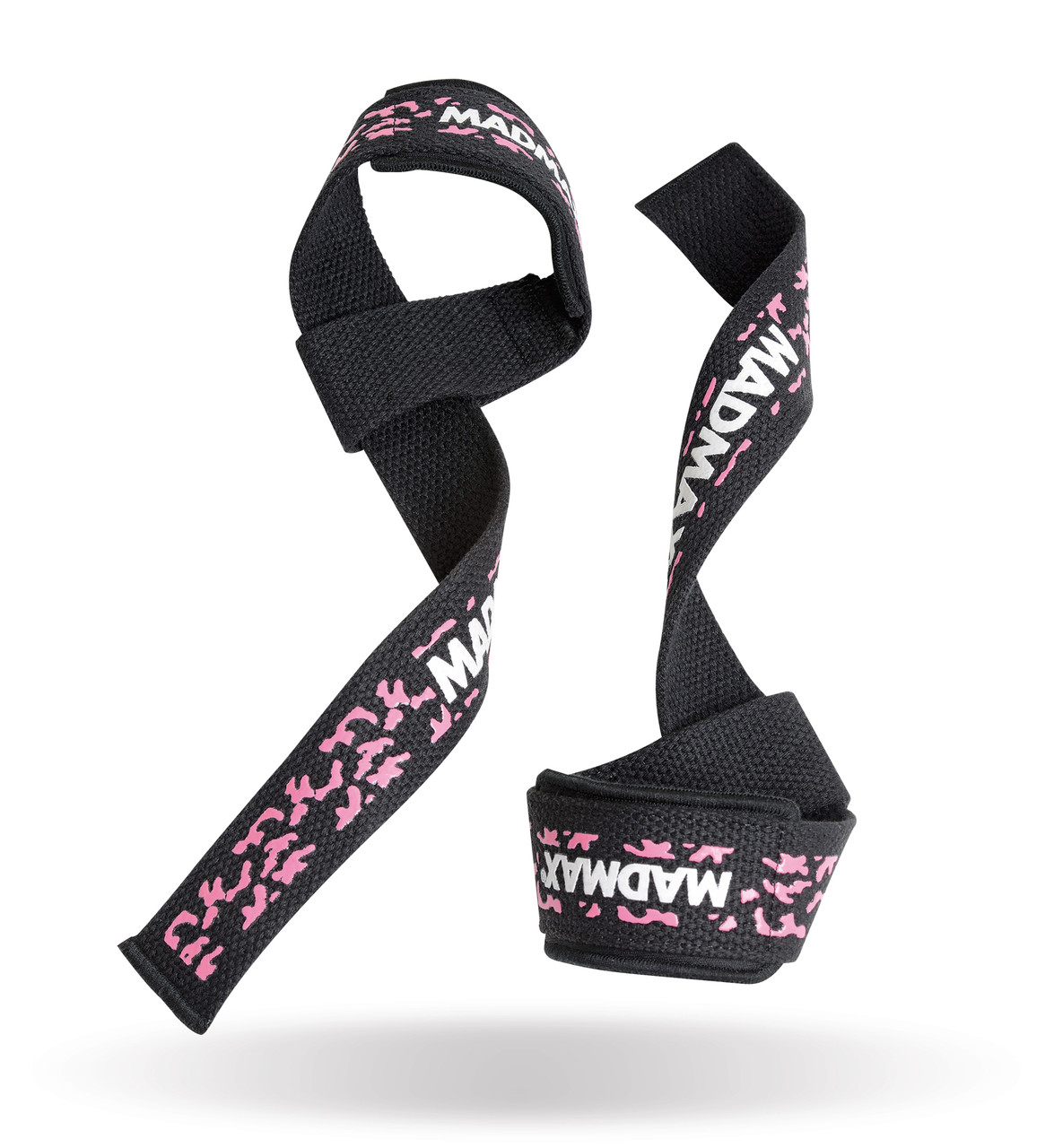 Лямки для тяги MadMax Camo Power Wrist Straps 2 шт Camo/Pink