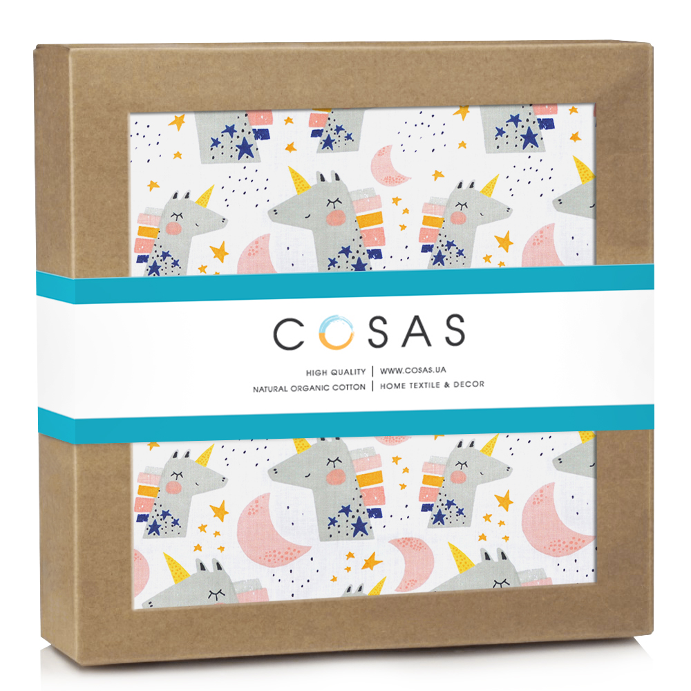 Непромокаючі пелюшки UNICORN MOON COSAS Білий 70х120 см