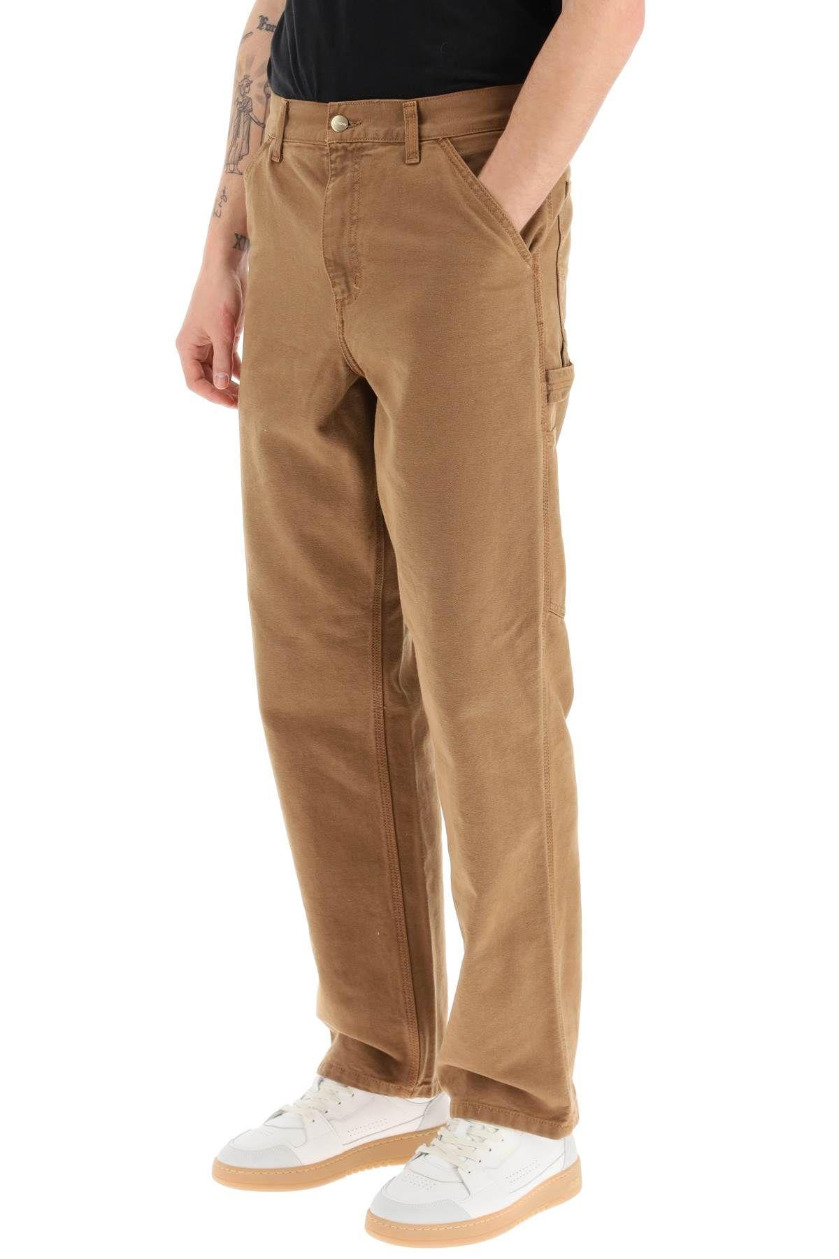 Брюки Cargartt WIP B11 Washed Duck Work Dungaree Brown M