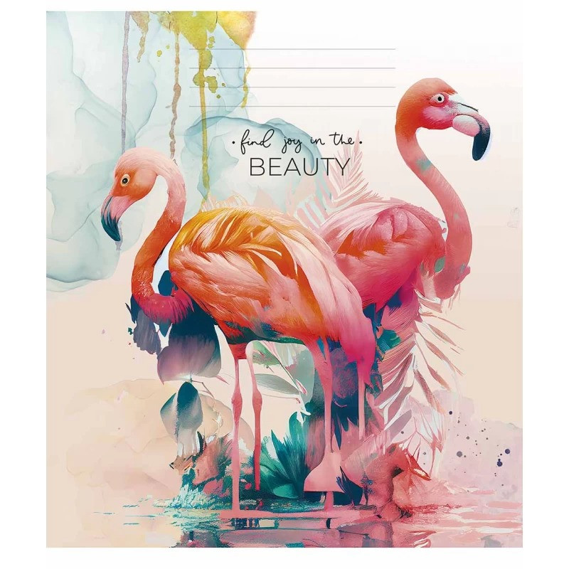 Зошит загальний Beauty Школярик 048-3268L-5 у лінію 48 аркушів