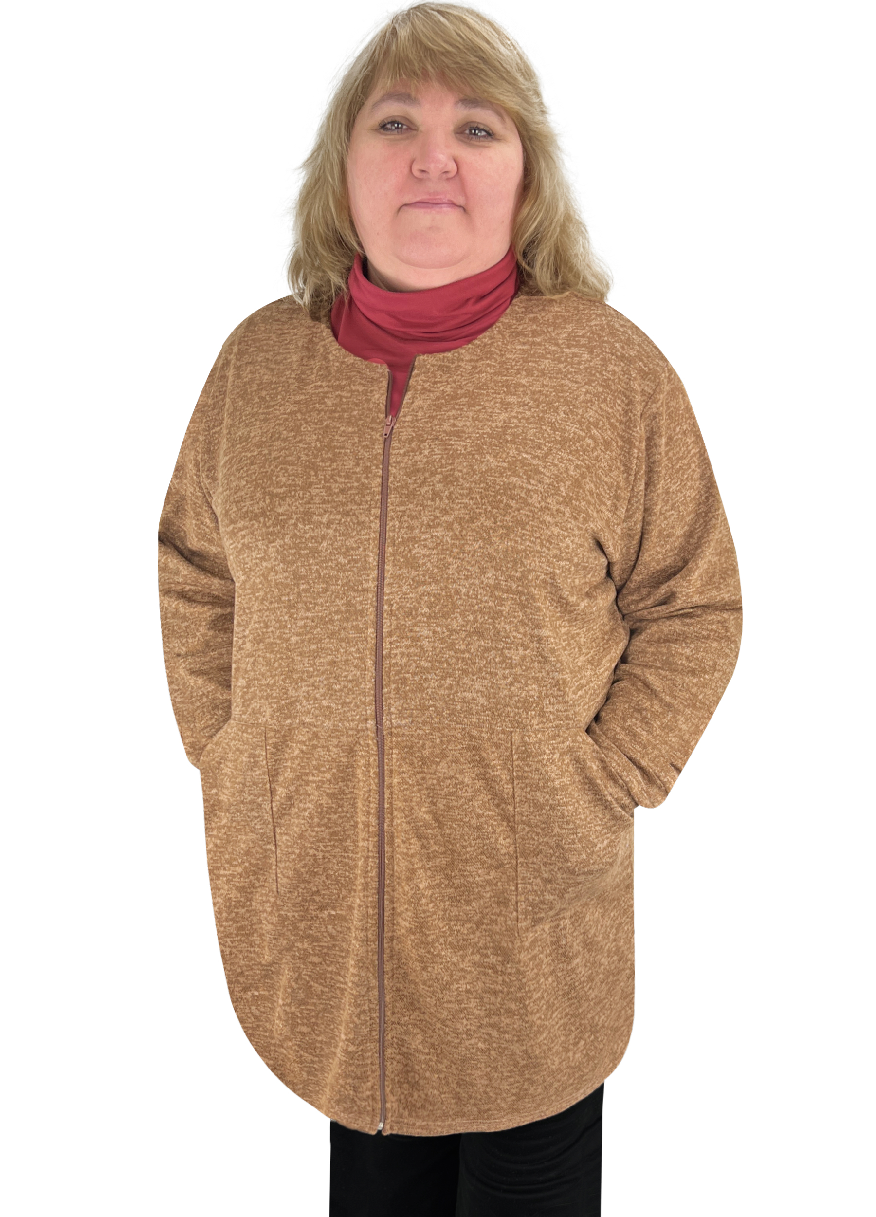 Кардиган жіночий Модельер 26121 60-62 Бежевий (15335)