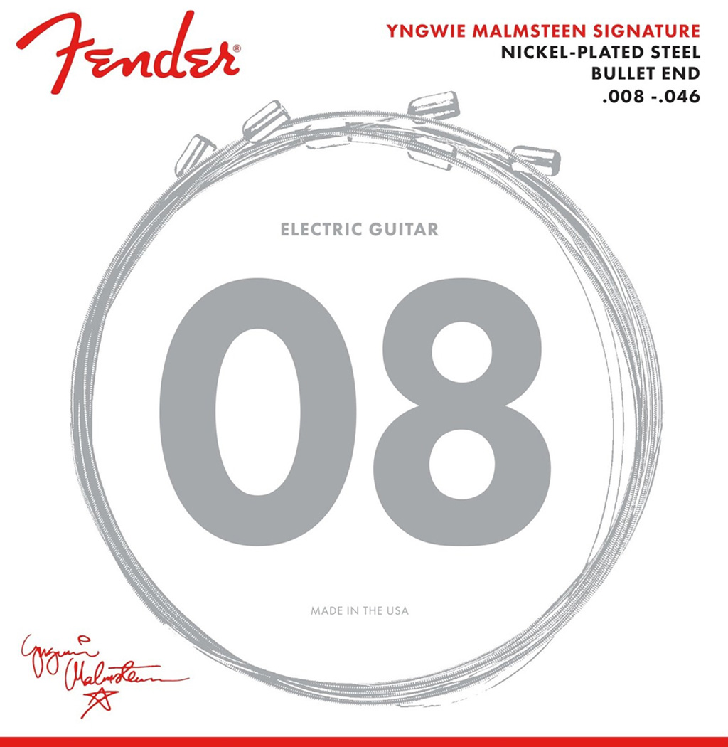 Струни для електрогітари Fender 3250YM Yngwie Malmsteen Signature Nickel-Plated Steel Electric Guitar Strings 8/46