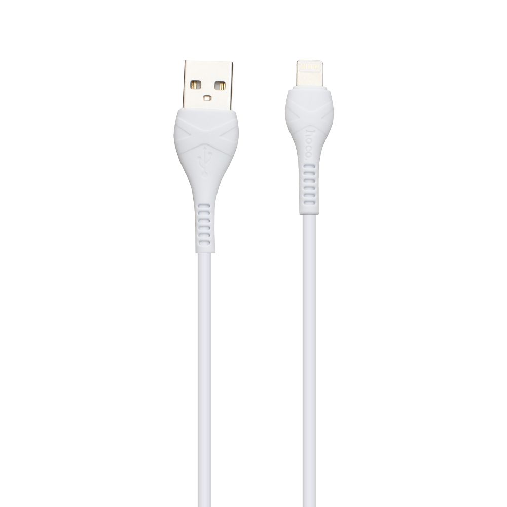 Кабель Hoco X37 Cool Power Charging USB Lightning 1м White (00000001596)