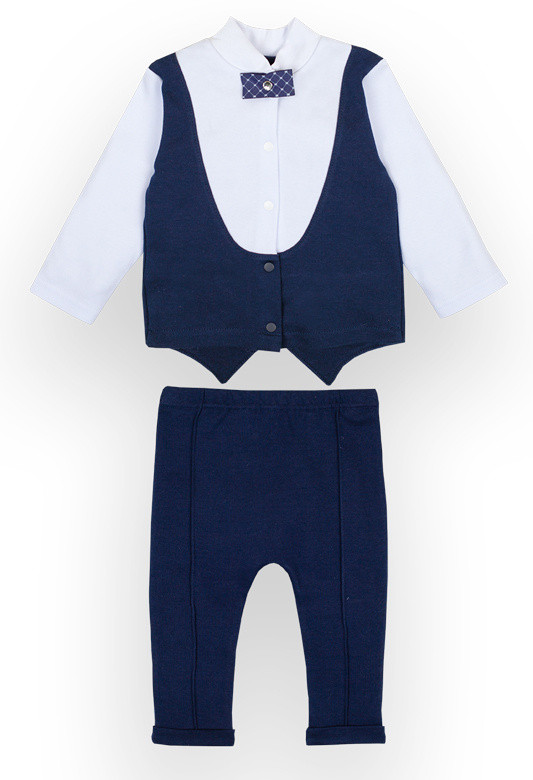 Комплект для хлопчика в подарунковій упаковці Gabbi KSP-21-1 Темно-Синій на зріст 68 (12813)