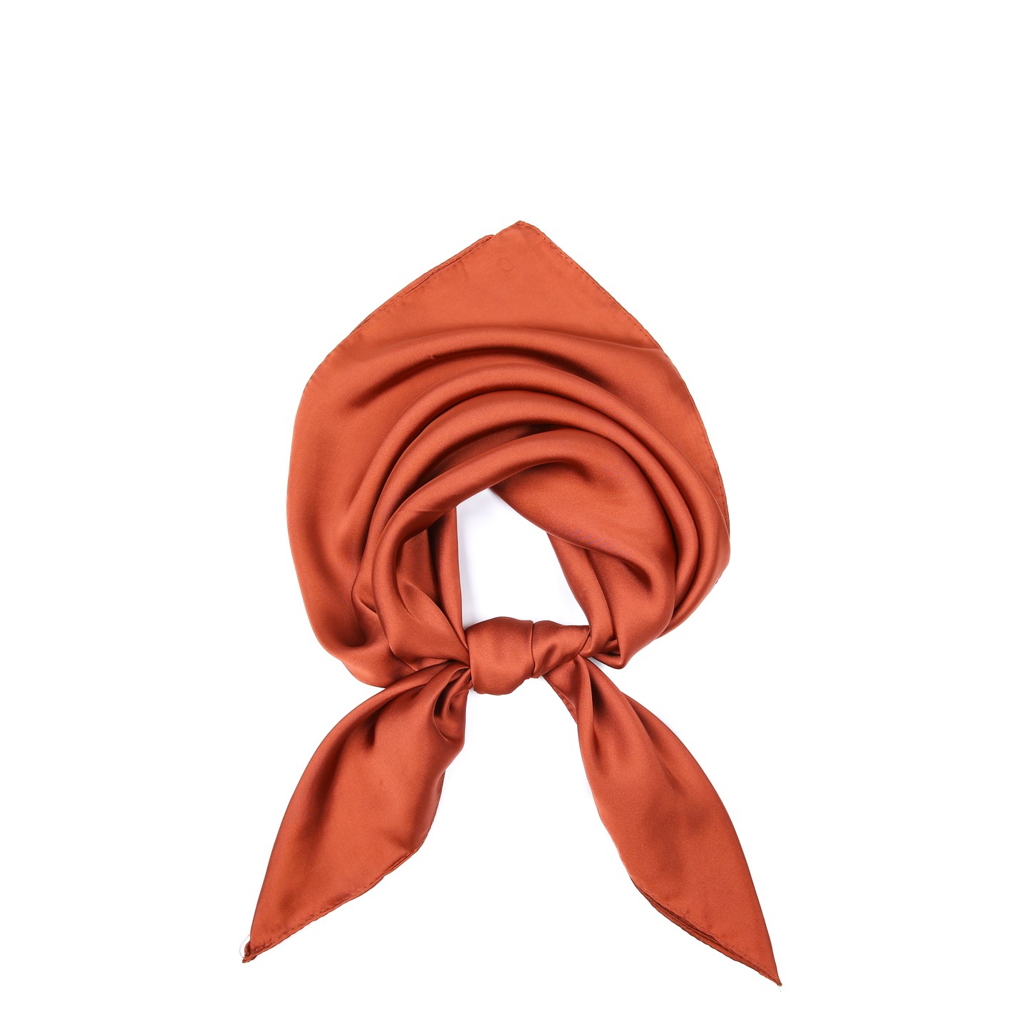 Хустка жіноча однотонна LuckyLOOK Rosemary 70x70 см Коричневий 748-033