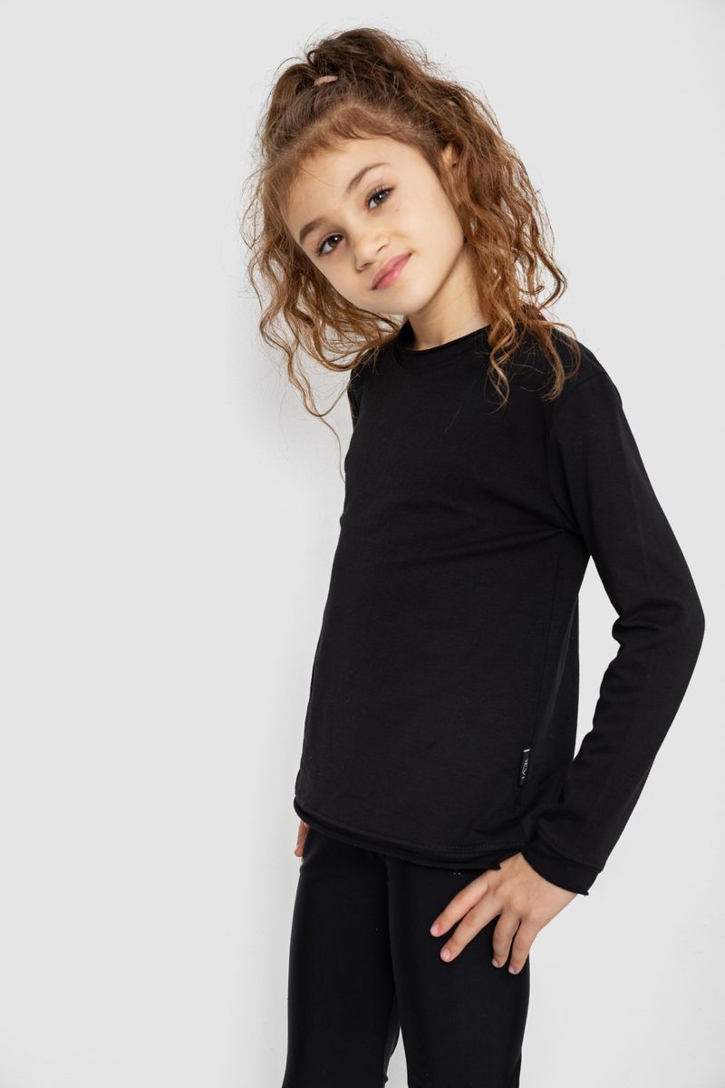 Лонгслів AGER Чорний 102R1532 128-134 см (112895_824374)