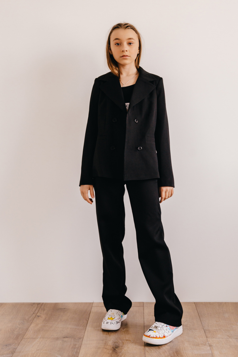 Костюм штани та піджак SH-103 146см Чорний