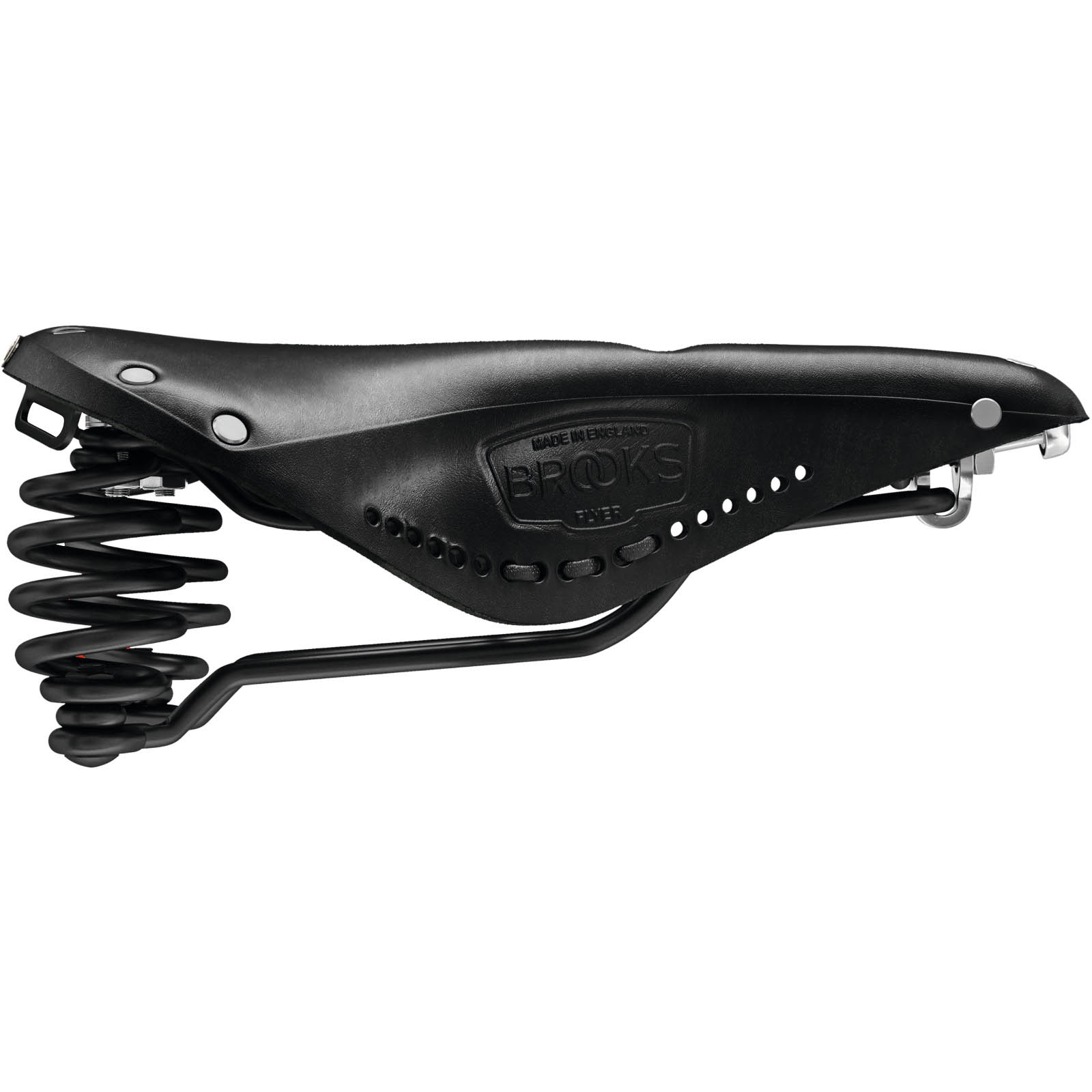 Сідло велосипедне Brooks Flyer Carved 275х175 мм Чорний (1007-008706)