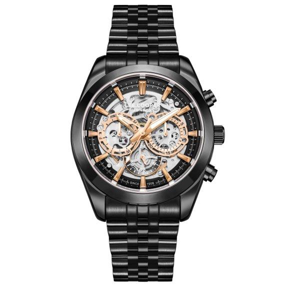 Годинник чоловічий наручний Lee Cooper DeLuxe Mechanical Чорний (2600913434)