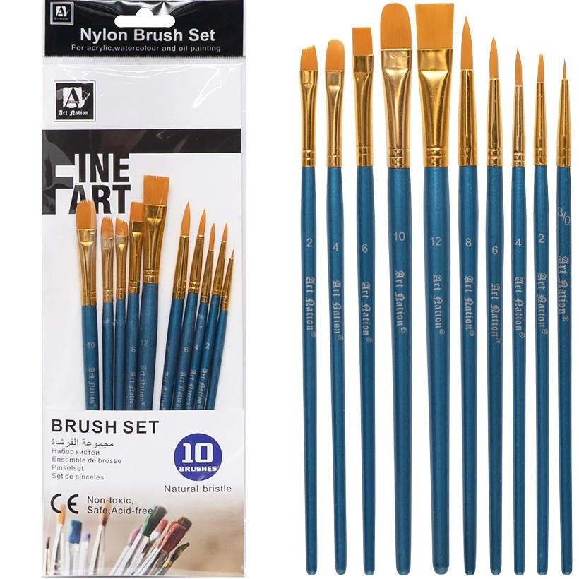 Набір пензликів для малювання Color-it BR5810 10 шт