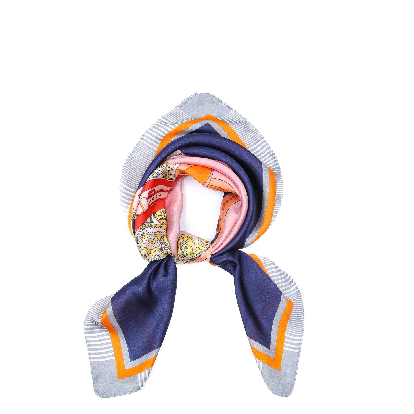 Хустка жіноча з принтом LuckyLOOK Варезе 70x70 см Різнокольоровий 747-531