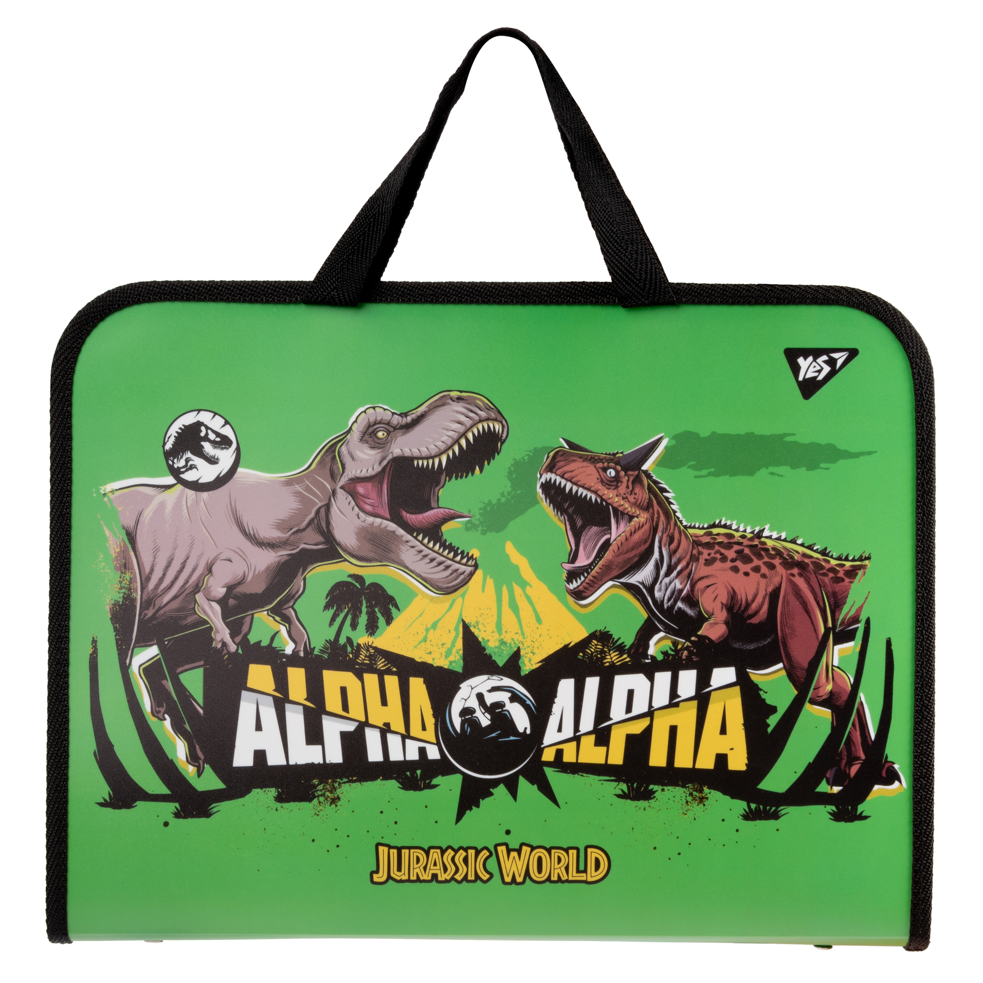 Папка-портфель YES FC на блискавці з тканинними ручками Jurassic World (491988)
