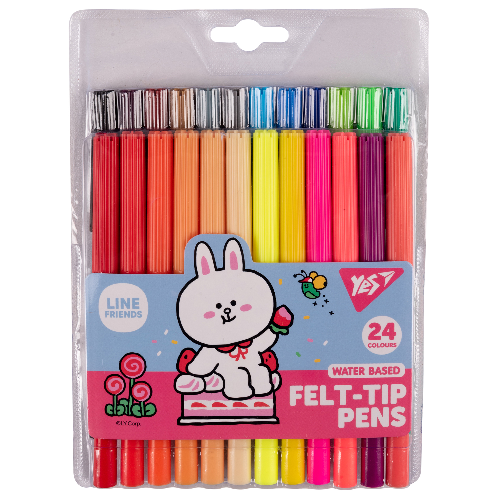 Фломастери YES Line Friends 24 кольори (650556)