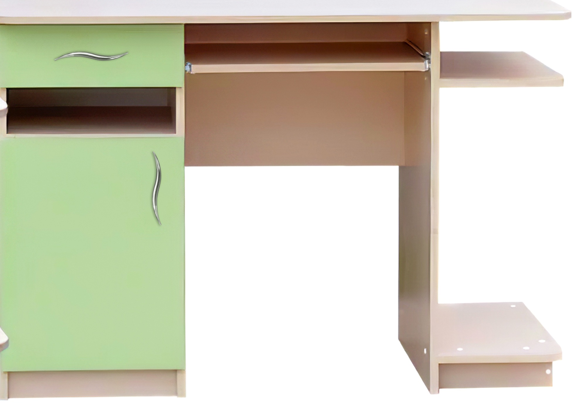 Стіл від дитячої Бася Дуб молочний/Зелена вода МАКСІ МЕБЛІ (10813)