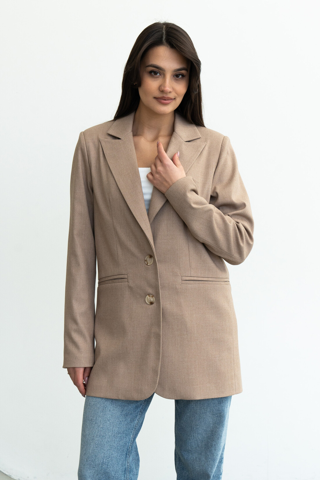 Піджак RiMari Вікі ПИ 0121 44 Темно-бежевий (21553)