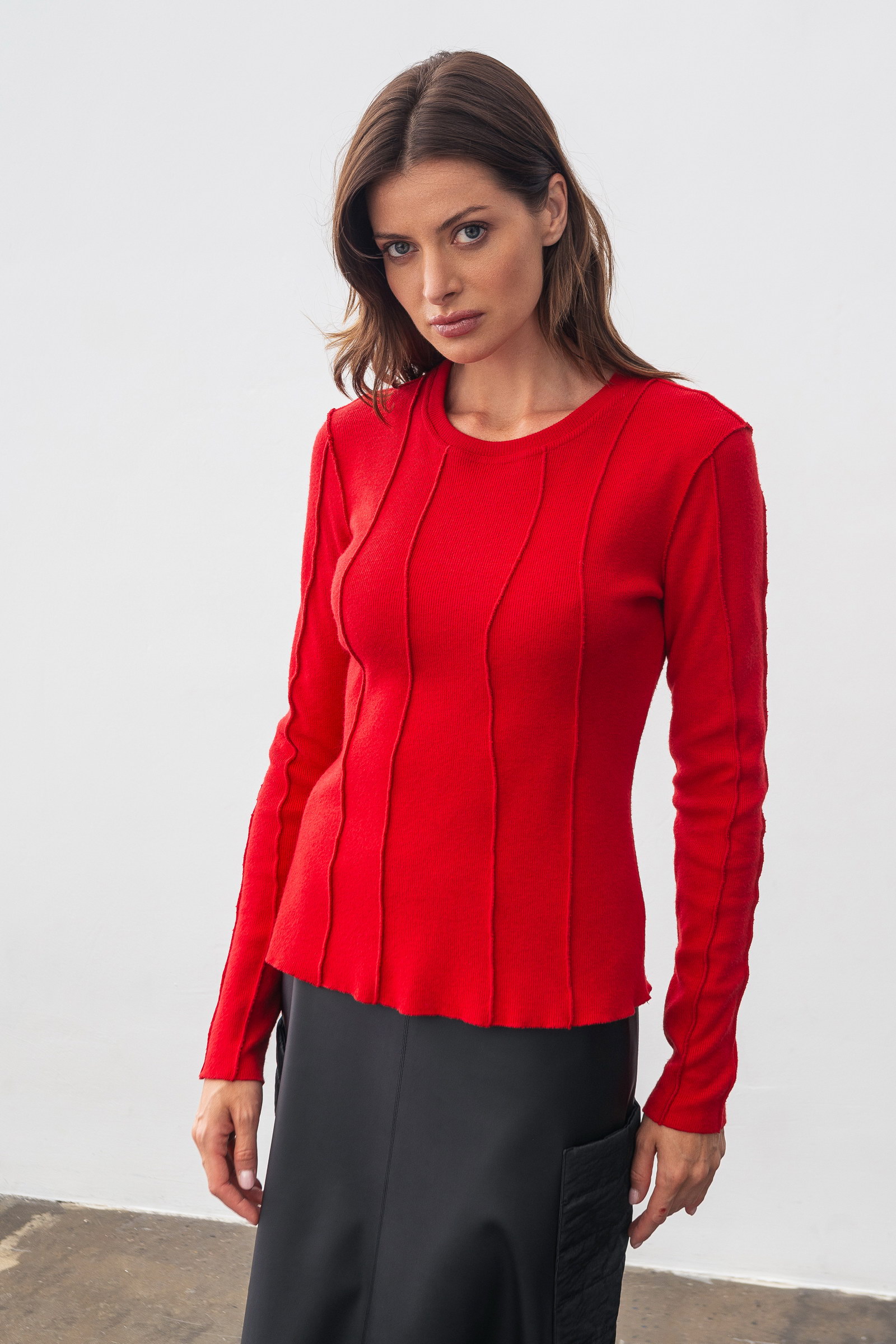 Джемпер Lesia Фенті Червоний 52 (14917000052)