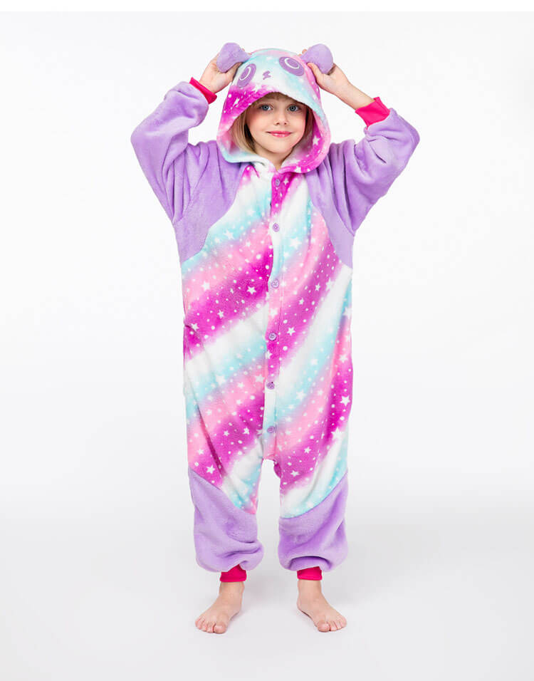 Піжама Кігурумі дитяча Kigurumba Панда New зірковий шлях XS - зріст 95 - 105 см Фіолетовий (K0W1-0100-XS)