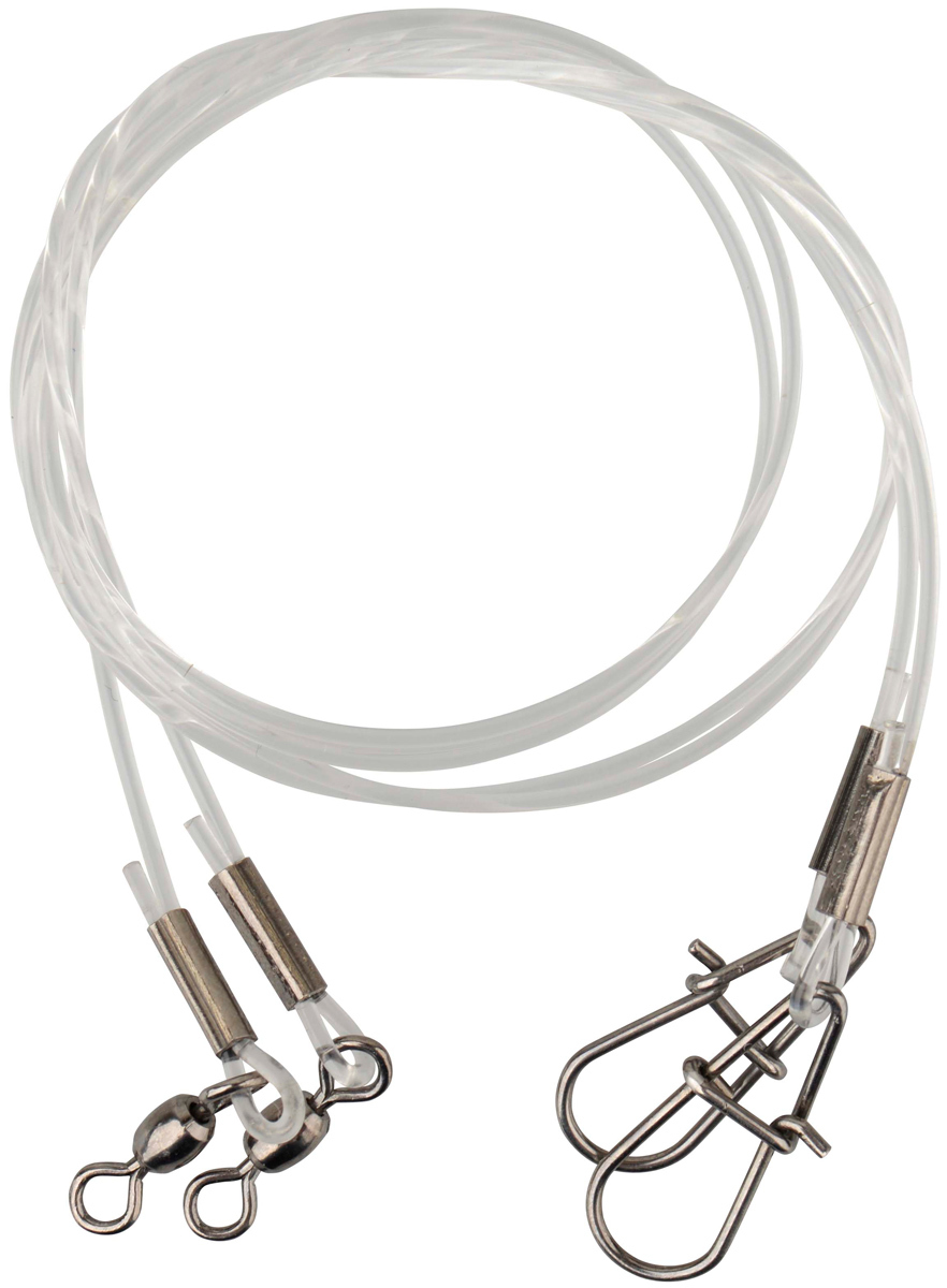 Повідець Savage Gear Regenerator Trace 100 cm 0.85 mm 20 kg Swivel Needle Snap 3 шт Сірий (1013-1854.10.26)