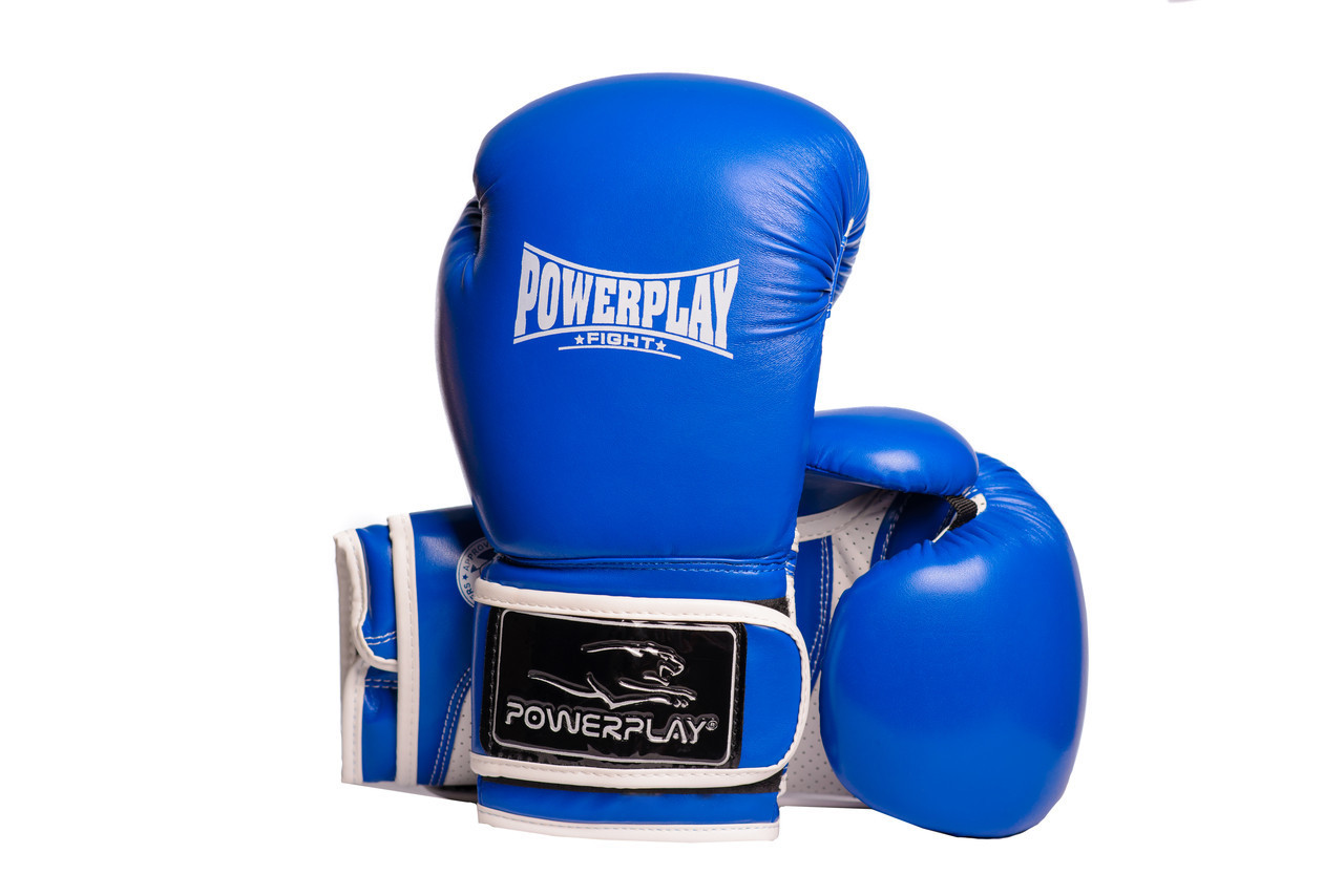 Боксерські рукавиці PowerPlay 3019 12 унцій Сині (PP_3019_12oz_Blue)