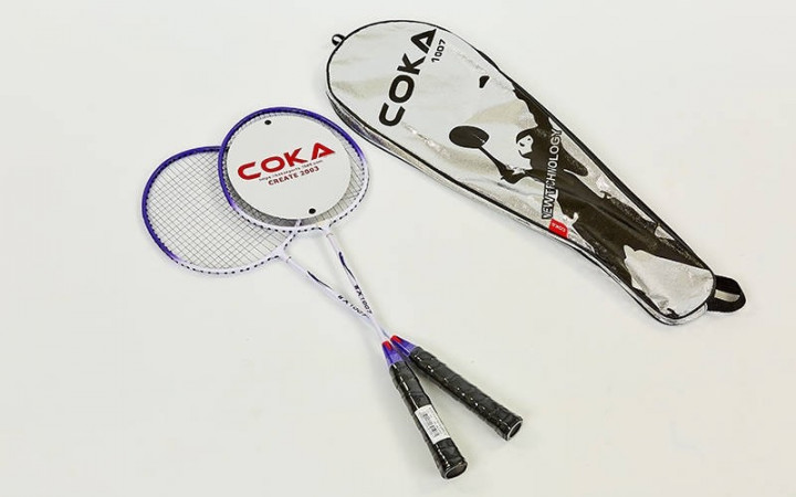 Набір для бадмінтону 2 ракетки в чохлі COKA TX-1007 Blue (KL00164)
