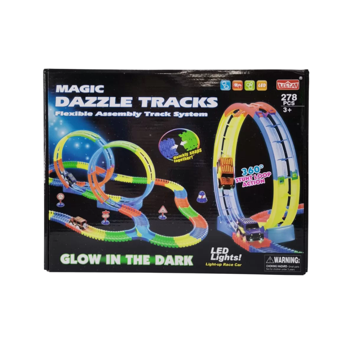 Автотрек на радіокеруванні Yufeng Dazzle Tracks 278 деталей Різнокольоровий (133446)