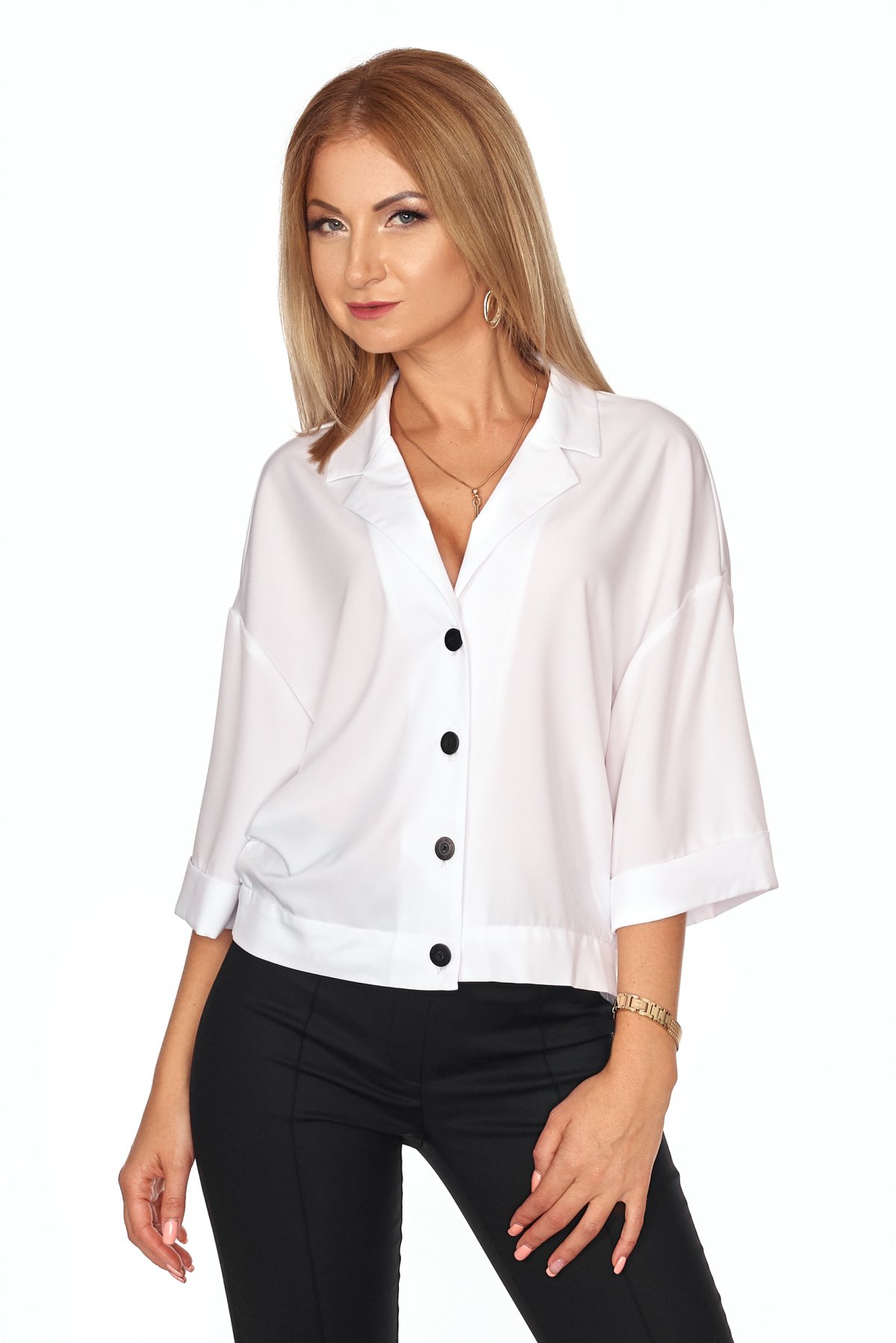 Блуза SL-FASHION 46 Білий (SLF-426.01-3)