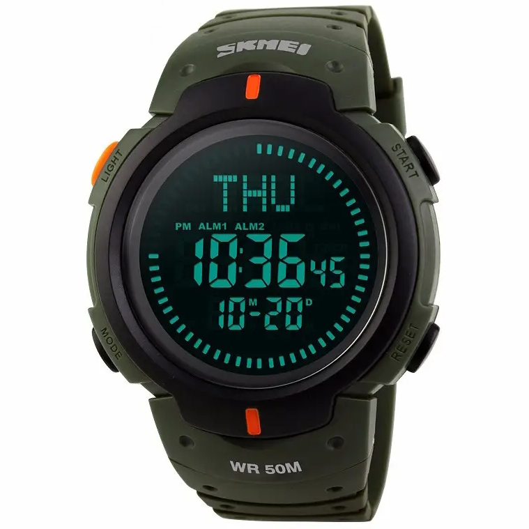 Наручний годинник чоловічий Skmei Kompass Nano Зелений (3484)