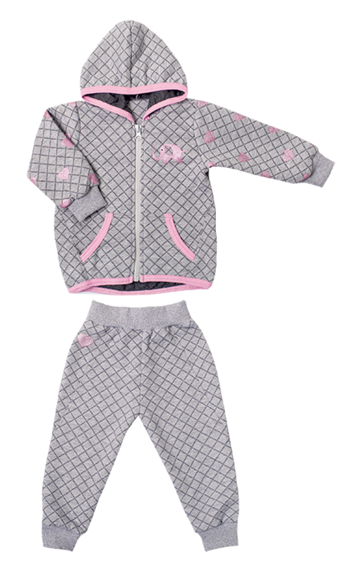 Костюм для дівчинки Gabbi KS-19-29 Атлетикс Сірий на зріст 68 (11446)