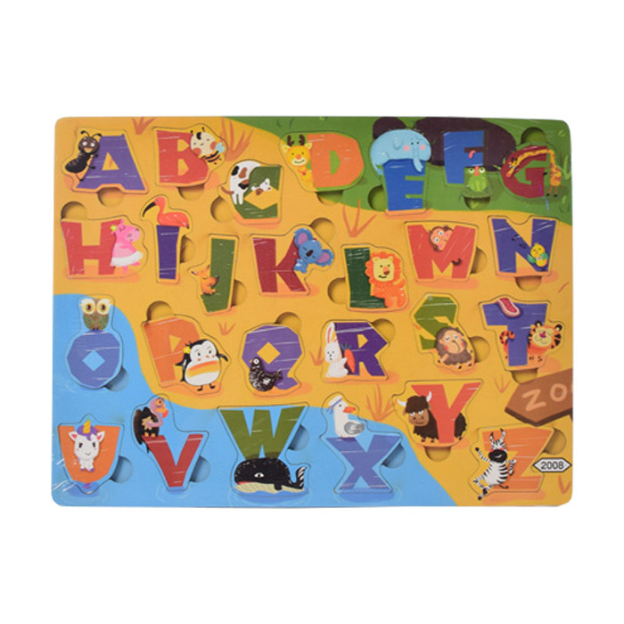 Дерев'яна Рамка-вкладиш Metr + MD 1550 30х23 см Англійська абетка