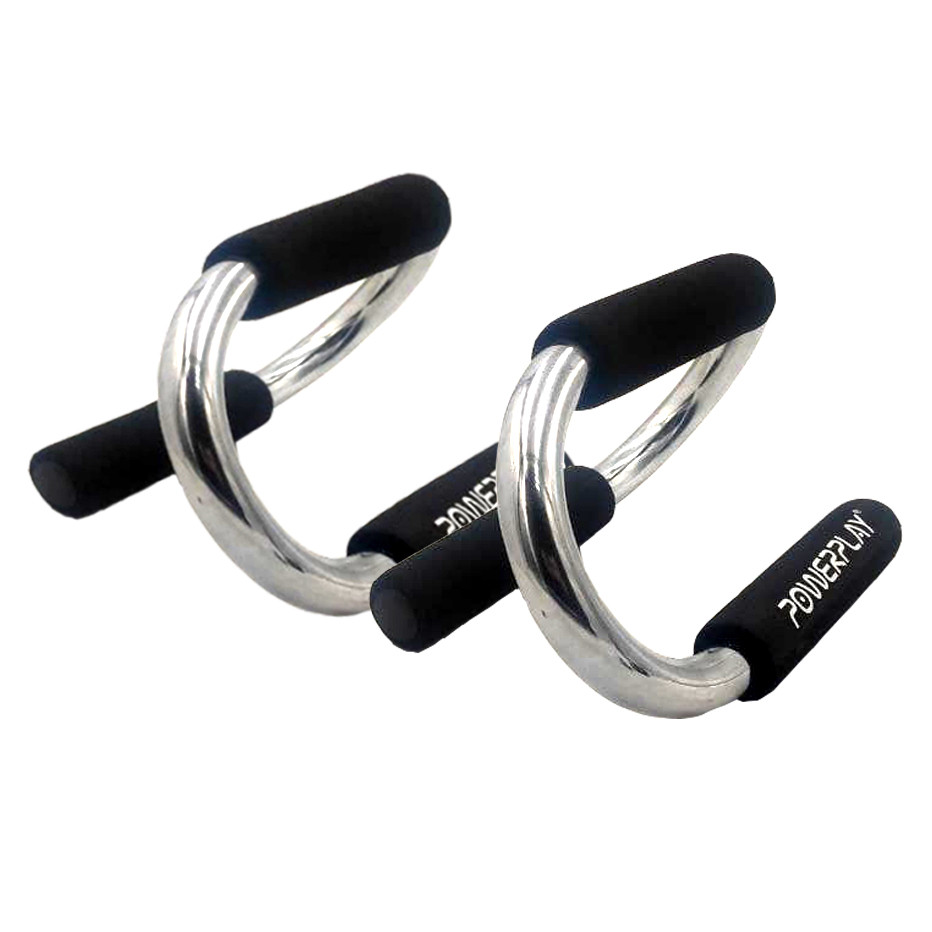 Упори для віджимань від підлоги PowerPlay 4318 металеві S-подібні