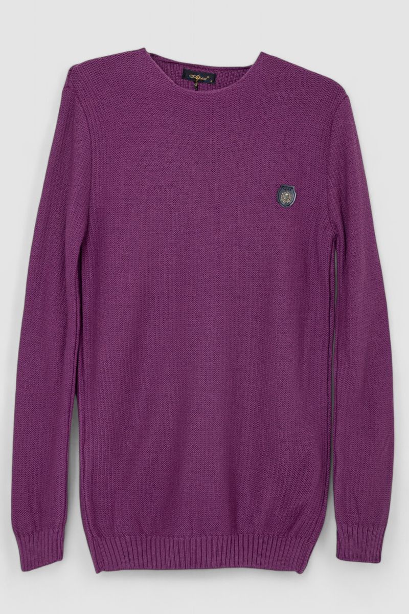 Светр чоловічий AGER Фіолетовий 247R3298 M (113506_826671)