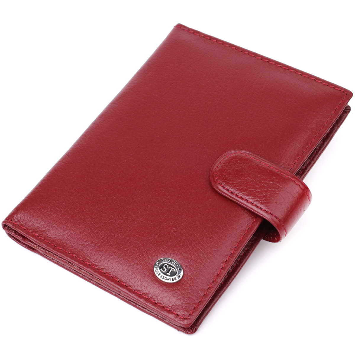 Обкладинка на документи для жінок ST Leather 23117 10х14х1 см Бордовий