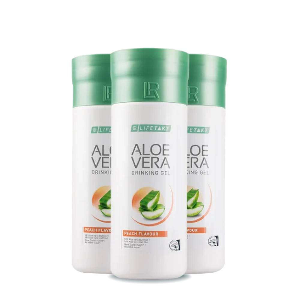 Питний гель для нормалізації травлення та очищення організму LR Алое Вера зі смаком Персика набір 3 шт 3000 г (80783)