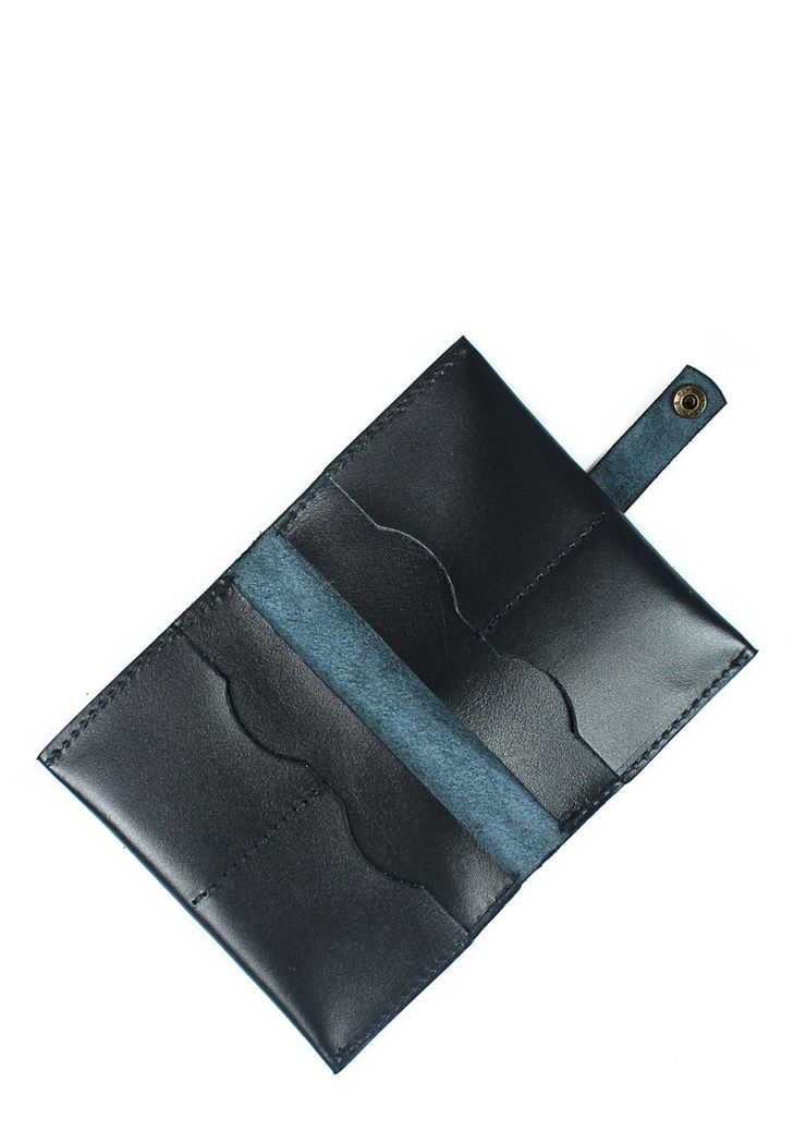 Шкіряна документниця синя The Wings