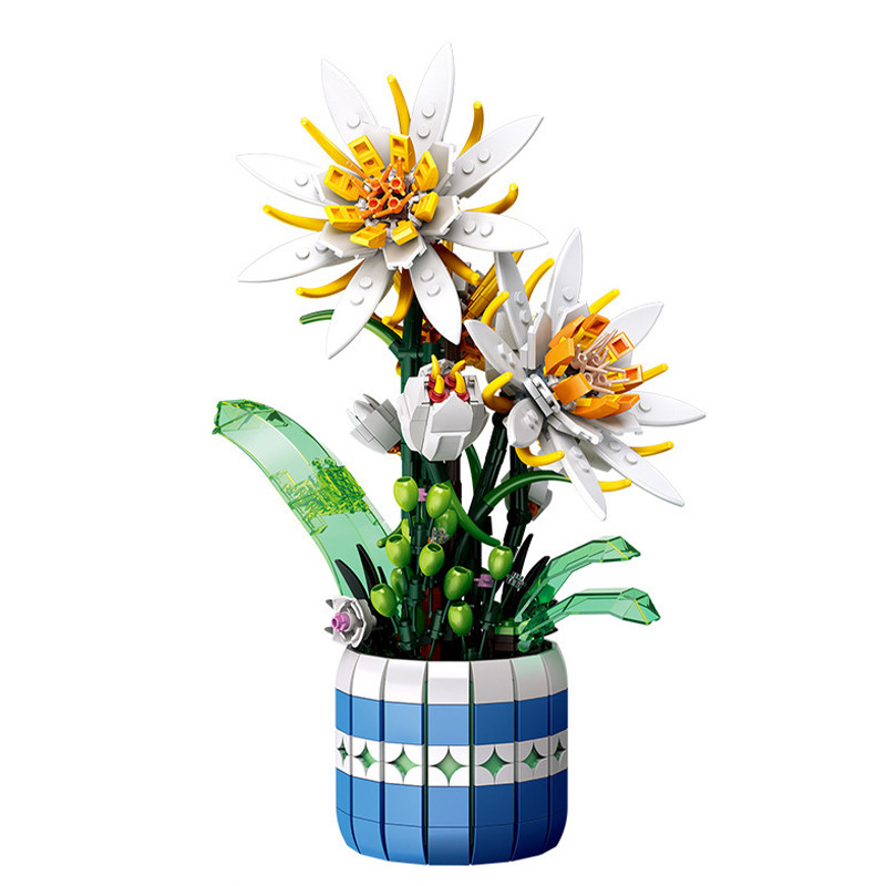 3D конструктор Jie Star 9033 Epiphyllum Bonsai 835 деталей 13216-84632