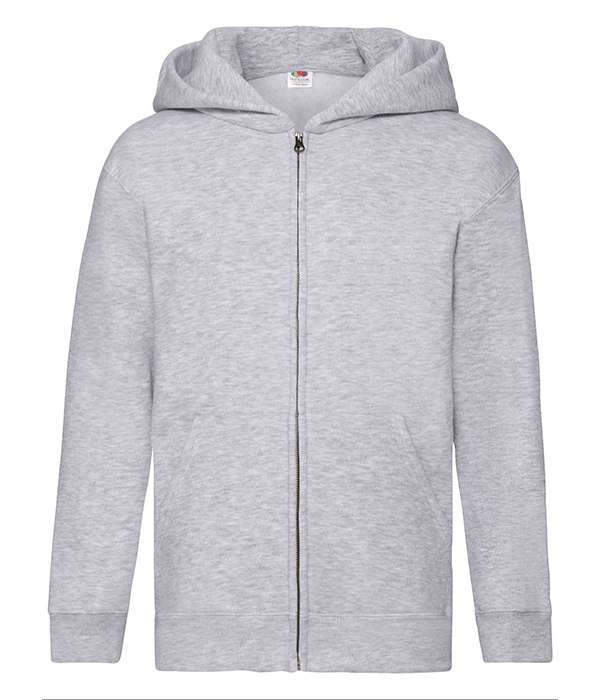 Толстовка Fruit of the loom Premium hooded sweat jacket Kids 128 см Сіро-ліловий (62-035-0)