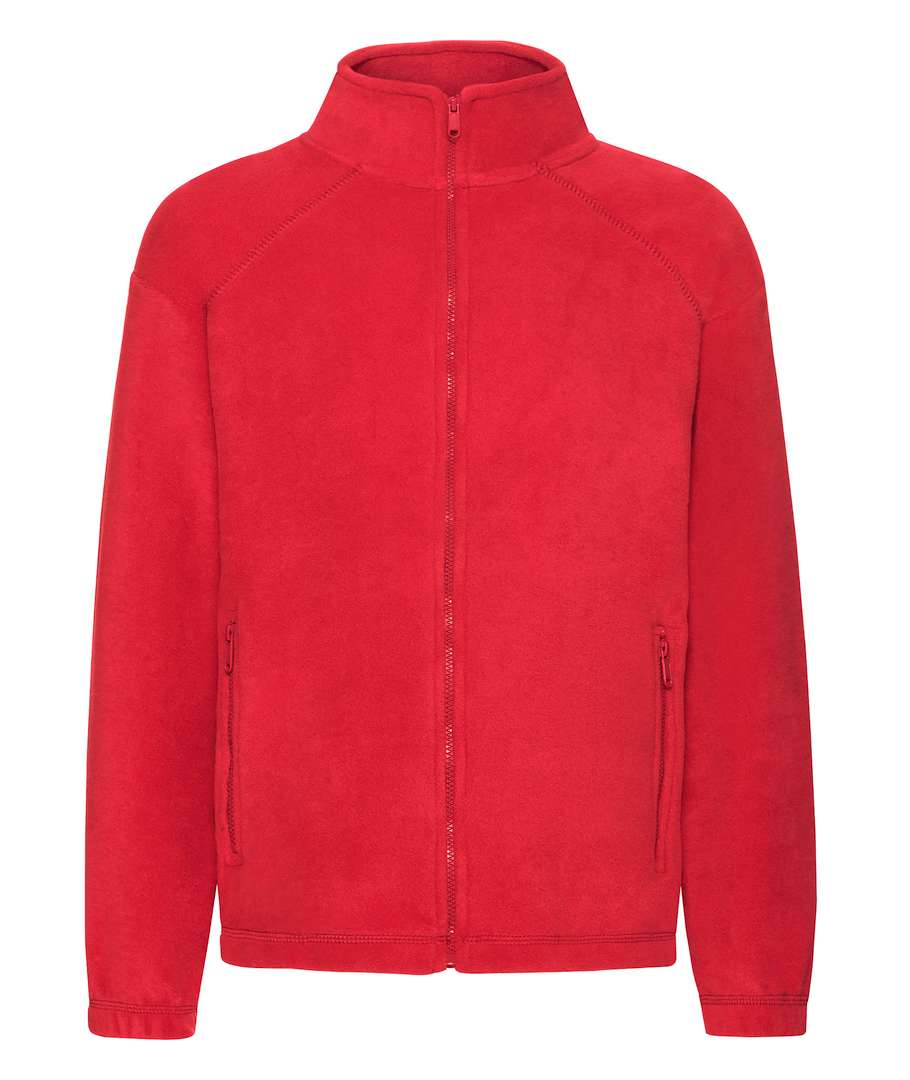 Толстовка Fruit of the loom Full zip fleece Kids 116 см Червоний (62-511-0)
